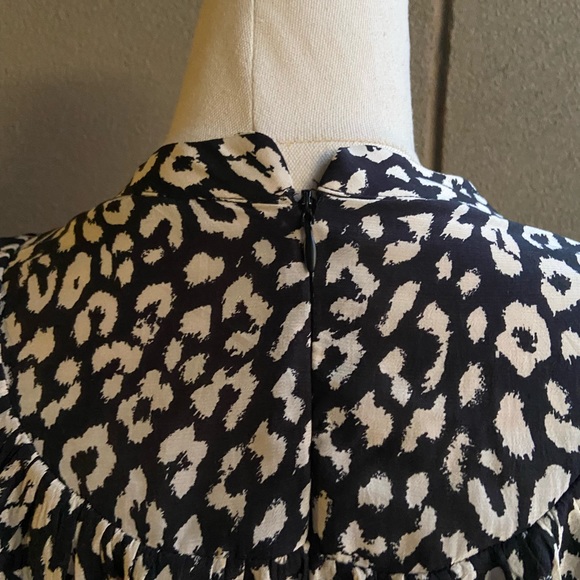 Zara Animal Print Long sleeve Smock dress size Large - Picture 9 of 14